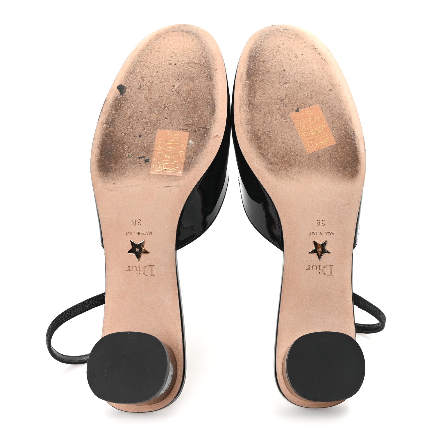 Christian Dior Patent Dior Day Slingback 35mm Pumps 38 Black 6 of 9