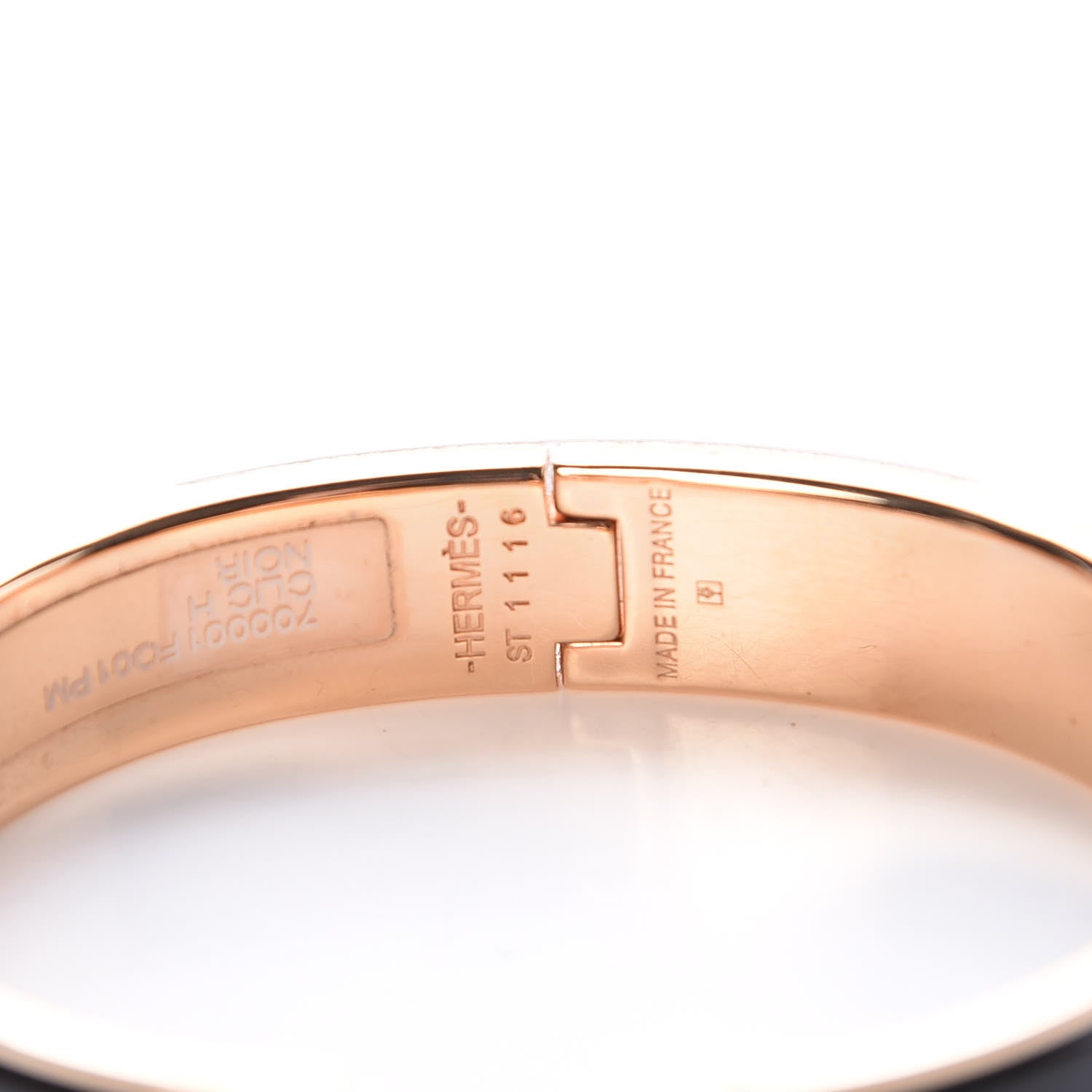 Hermes Enamel Narrow Clic Clac H Bracelet PM Black 4 of 5