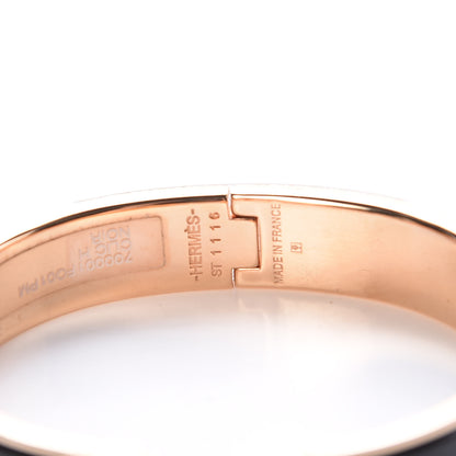 Hermes Enamel Narrow Clic Clac H Bracelet PM Black 4 of 5