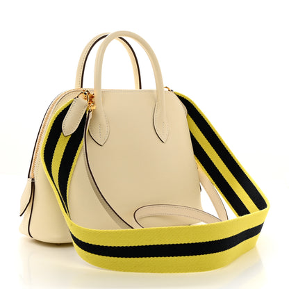 Hermes Epsom 1923 Sangle Bolide 25 Nata Bleu Indigo Lime 2 of 12