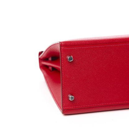 Hermes Epsom Kelly Sellier 32 Rouge Casaque 5 of 9