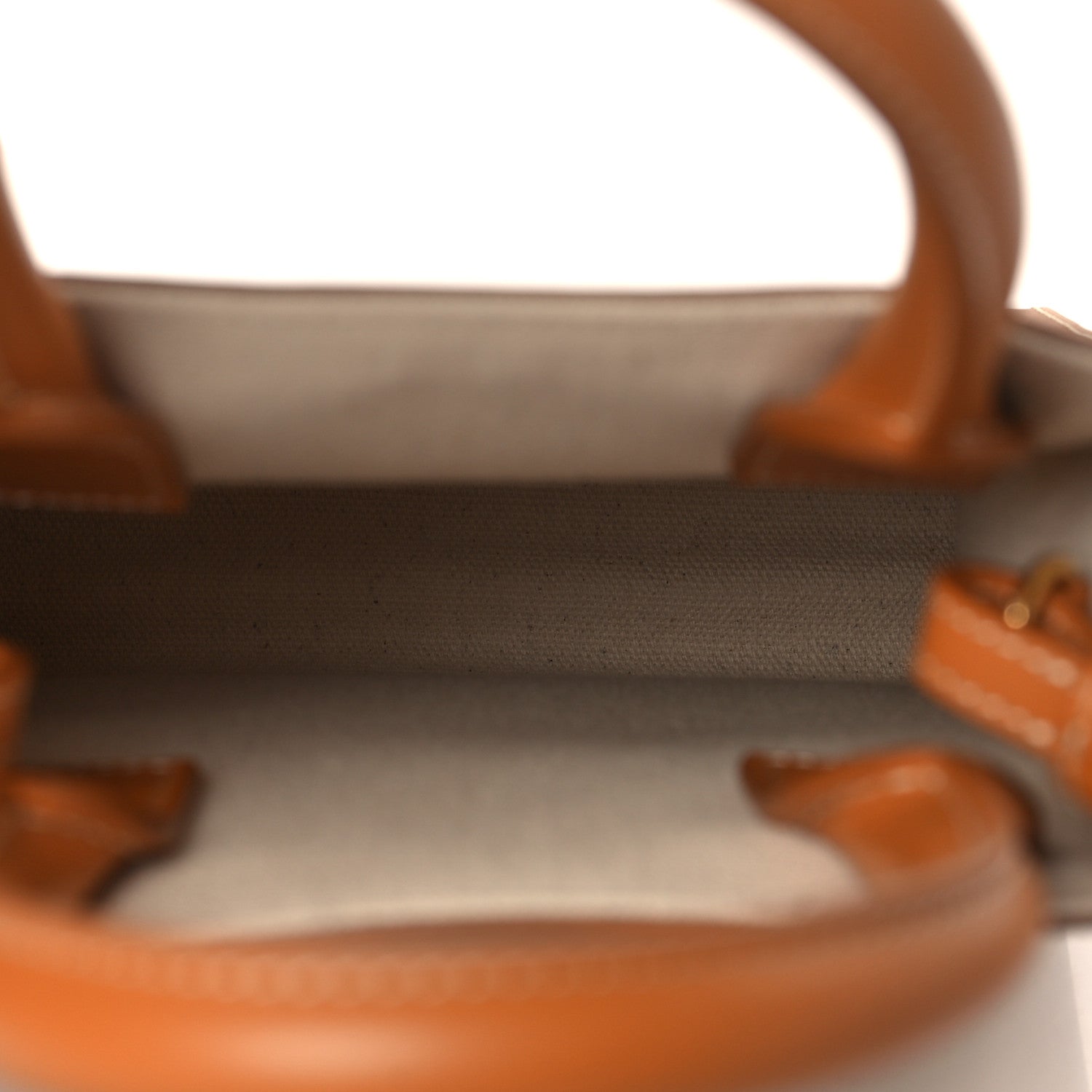 Celine Canvas Calfskin Mini Vertical Cabas Natural Tan 5 of 7