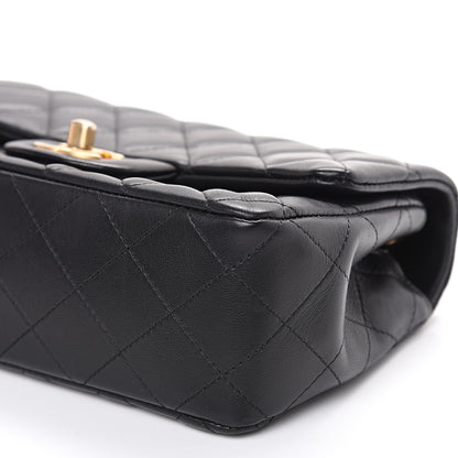 Chanel Lambskin Quilted Mini Rectangular Flap Black 8 of 11