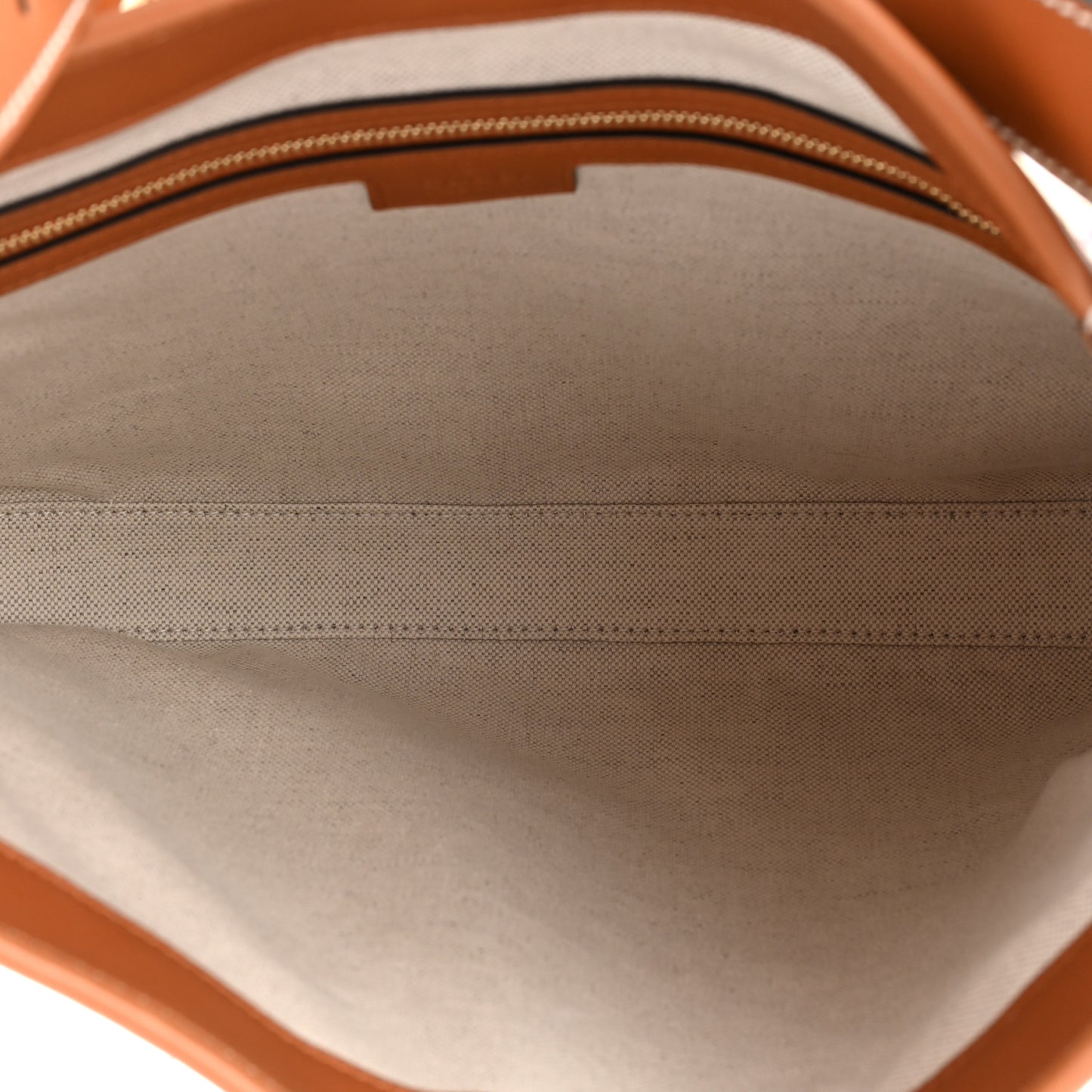 Calfskin Jacquard GG Medium Jackie 1961 Hobo Brown