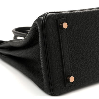 Hermes Togo Birkin 25 Black 9 of 12