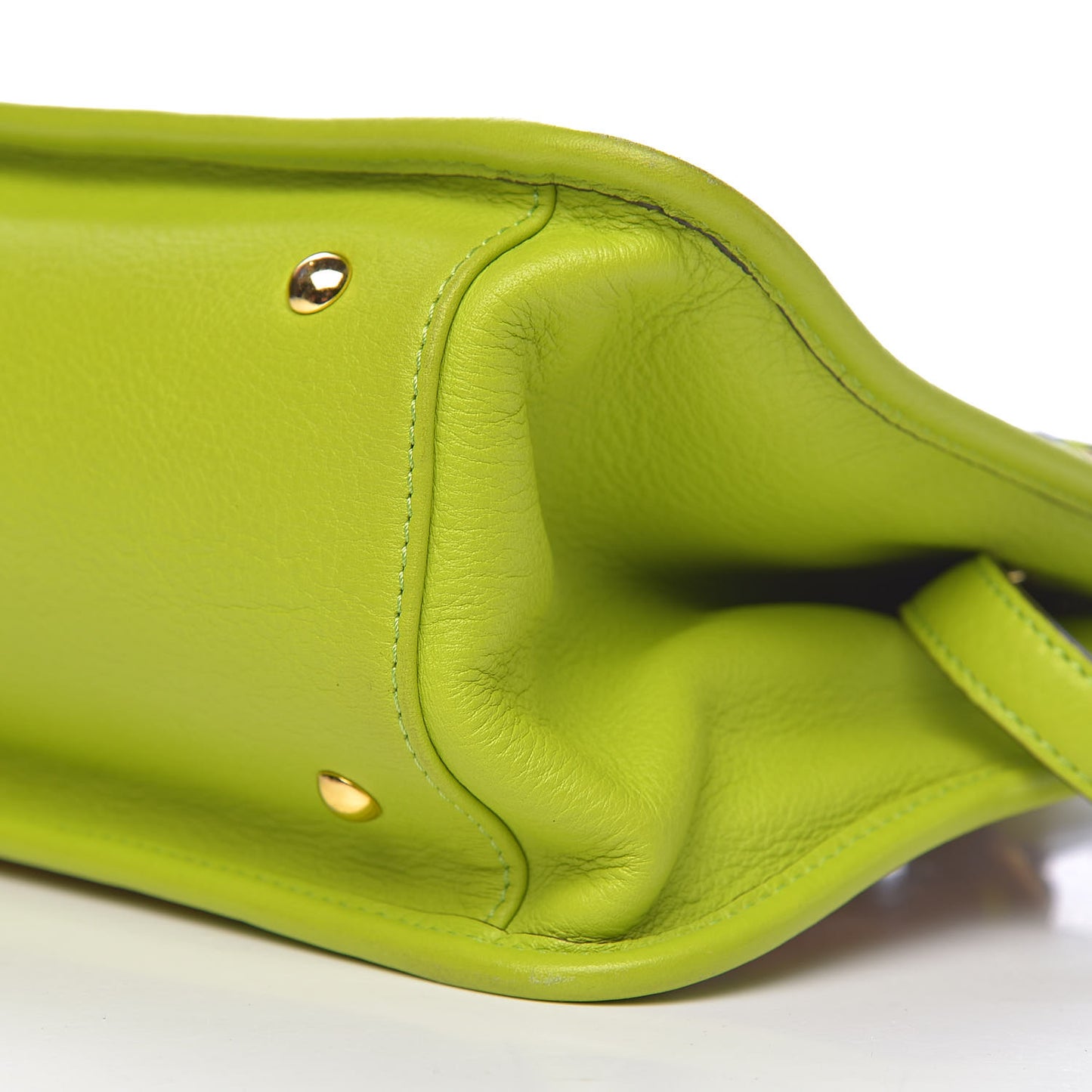 Visetos Double Zip Tote Cognac Green