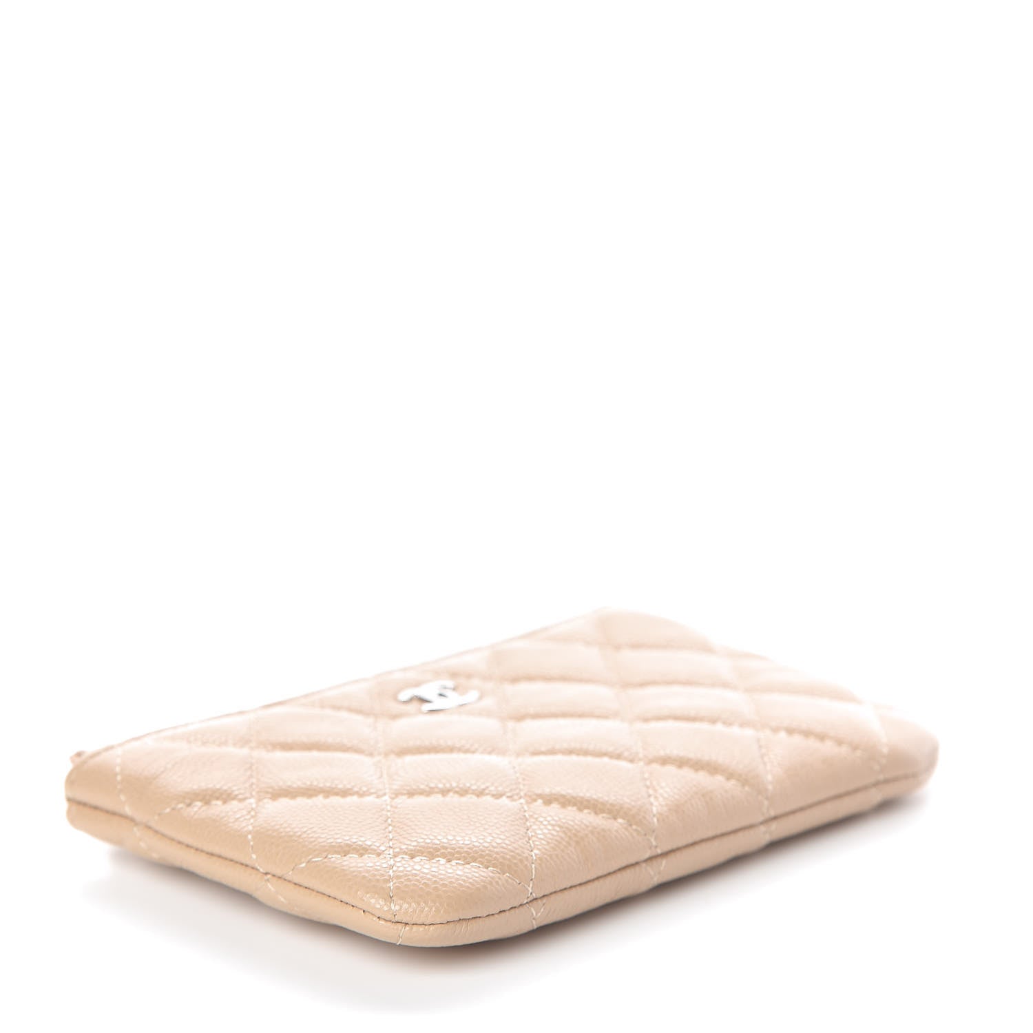 Chanel Caviar Quilted Small Cosmetic Case Beige 4 of 8