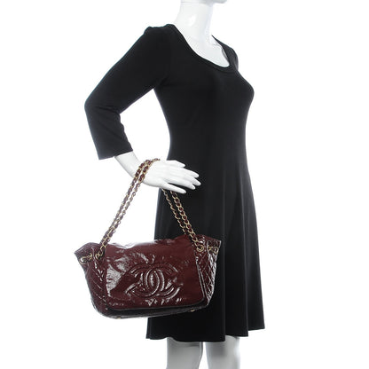 Chanel Vinyl Medium Rock and Chain Flap Bordeaux 2 of 9