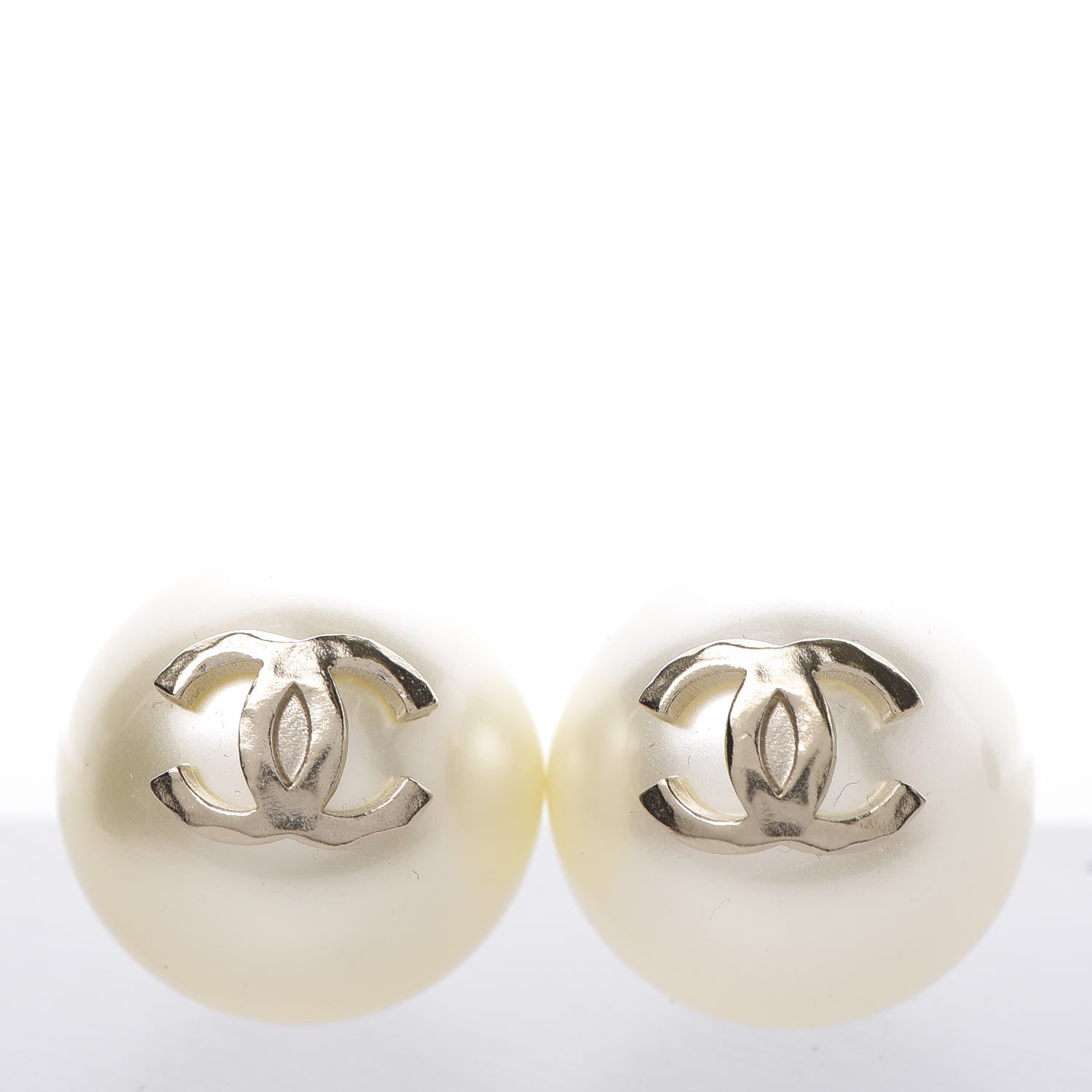 Chanel Pearl CC Chain Drop Earrings Gold 5 of 7