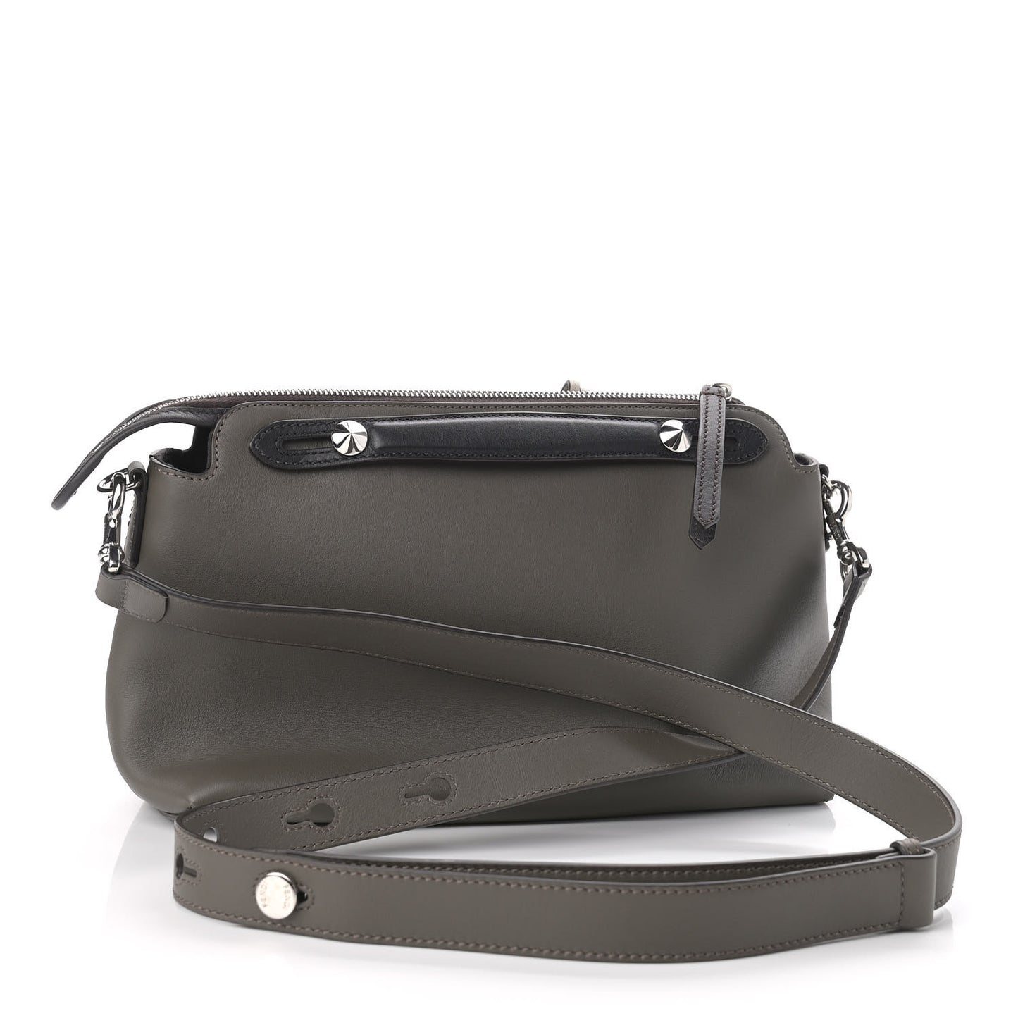 Vitello Dolce 4 Color Medium By The Way Boston Bag Carbone Grigio Polvere Multicolor