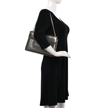 Bulgari Metallic Calfskin Serpenti Forever Crossbody Bag Silver 2 of 8