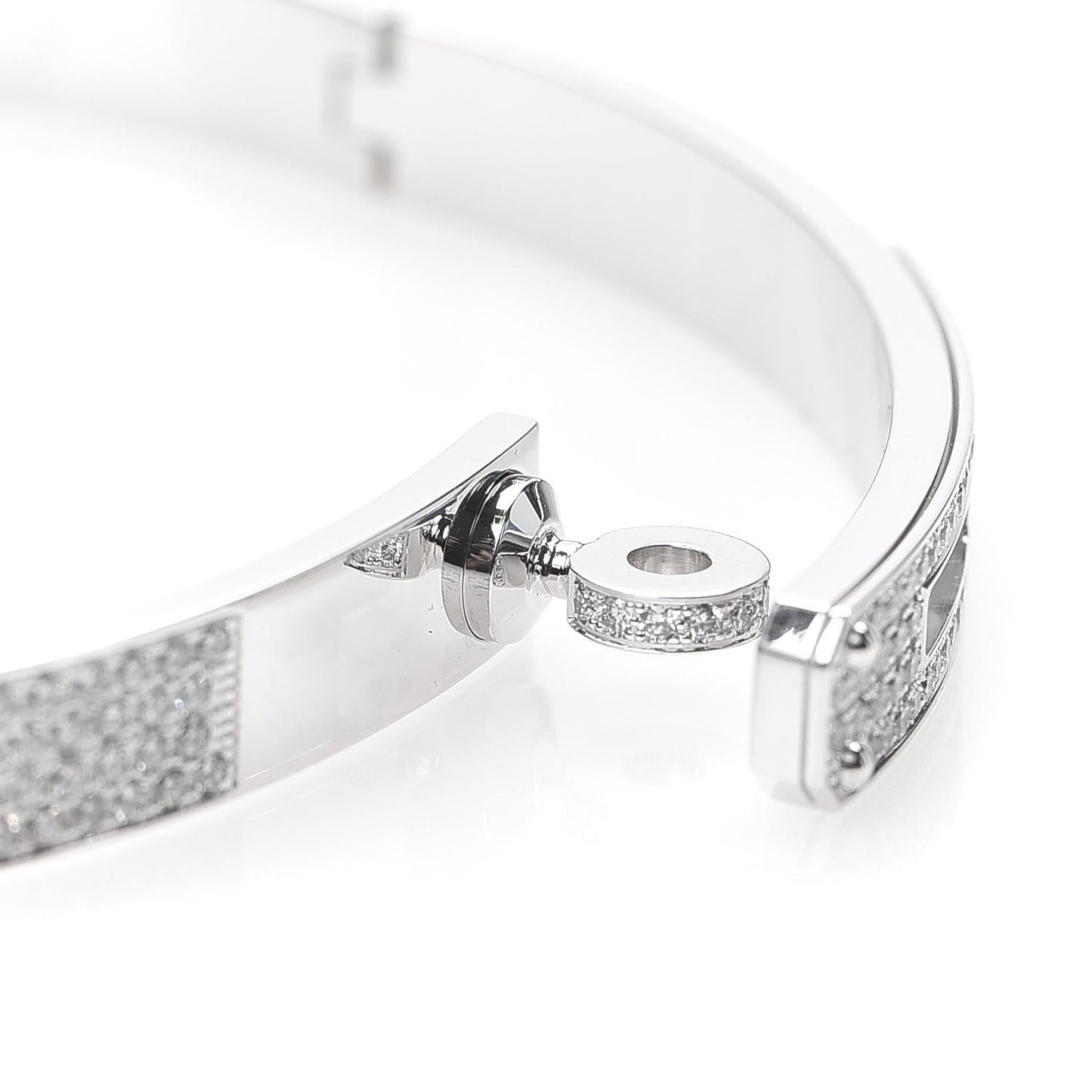 18K White Gold Diamond Kelly Full Pave Bracelet SH