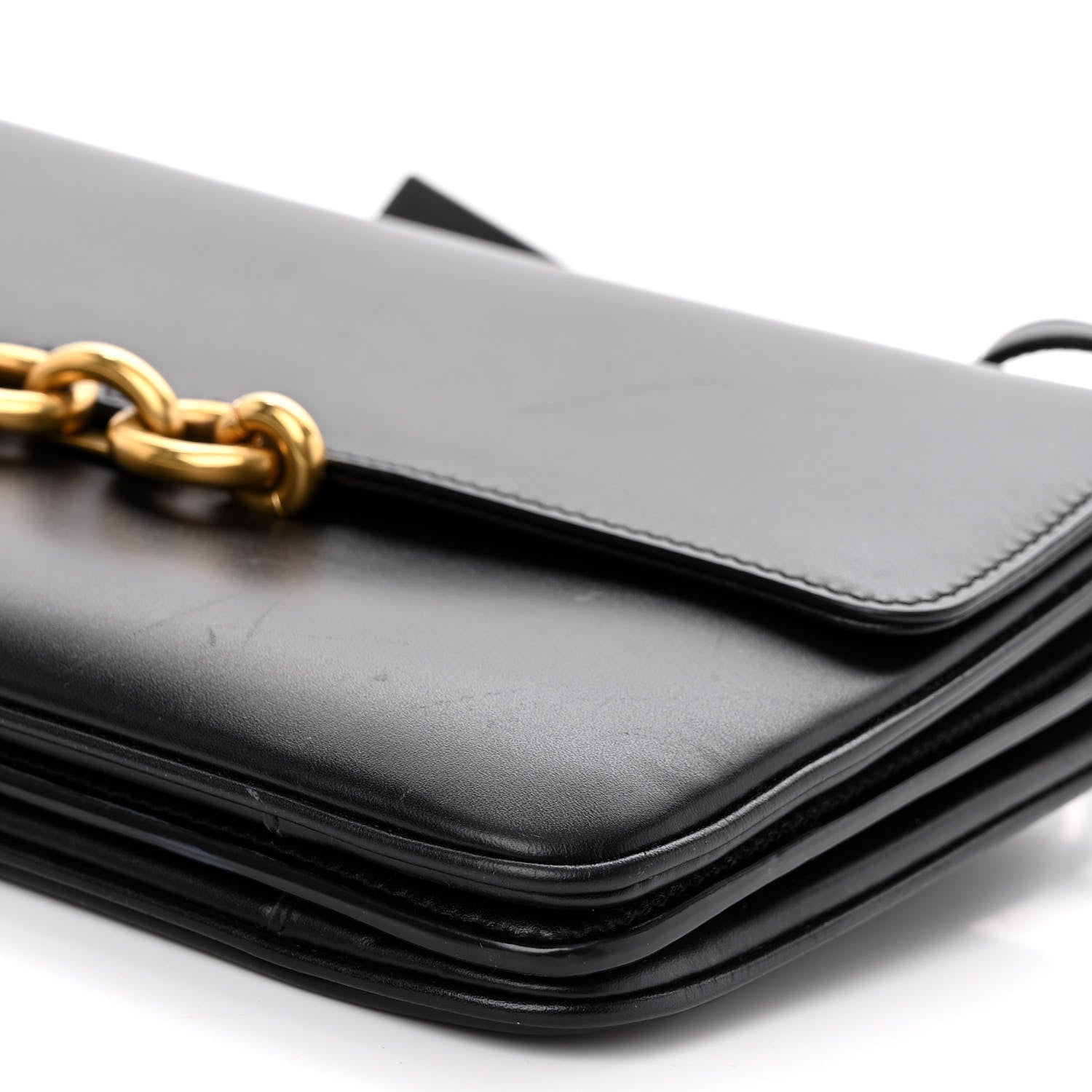 Saint Laurent Smooth Calfskin Le Maillon Satchel Black 9 of 11