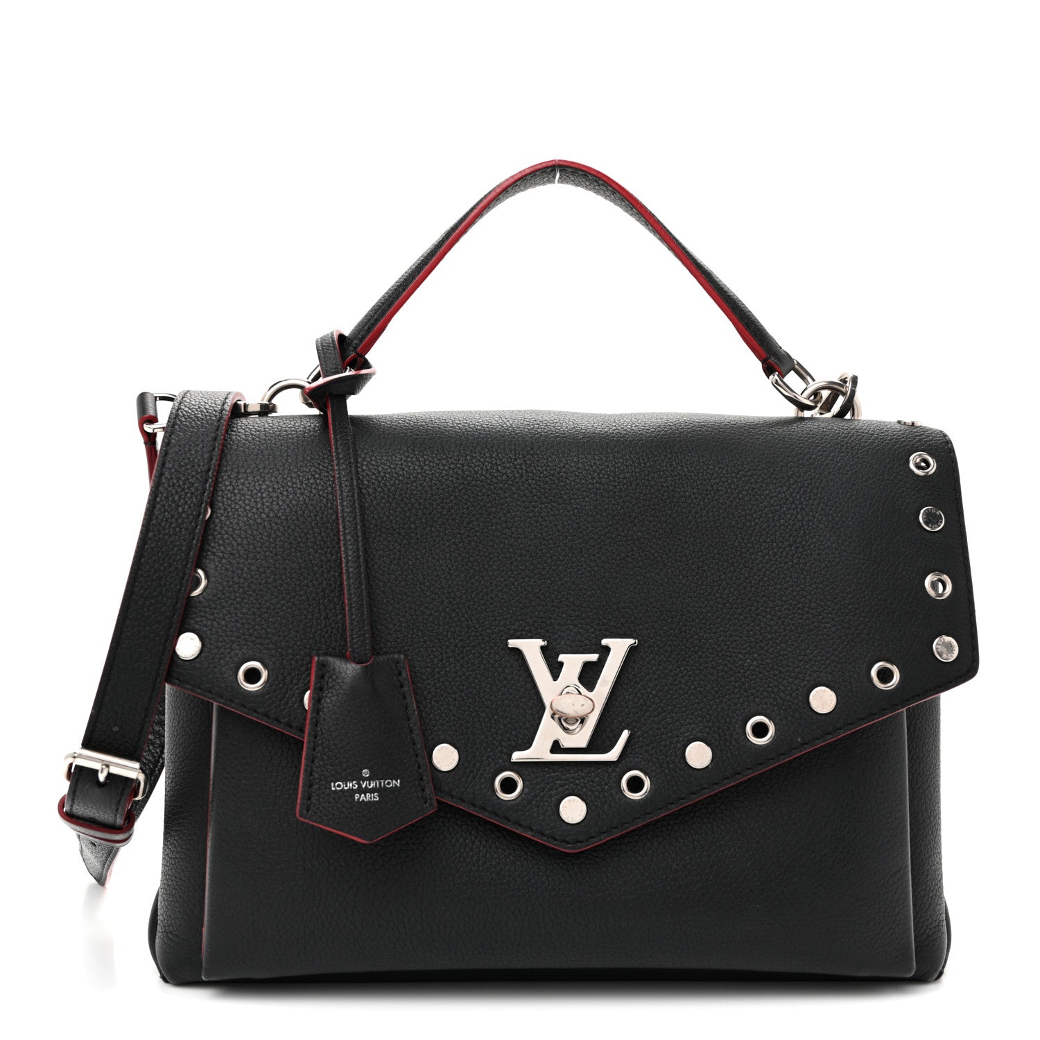 Louis Vuitton Soft Calfskin My Lockme Rivets Black 1 of 11