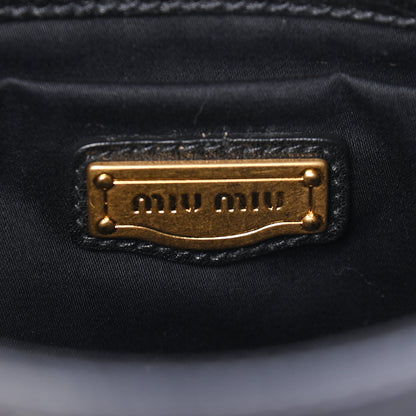 Miu Miu Vitello Daino Shoulder Bag Black 5 of 9
