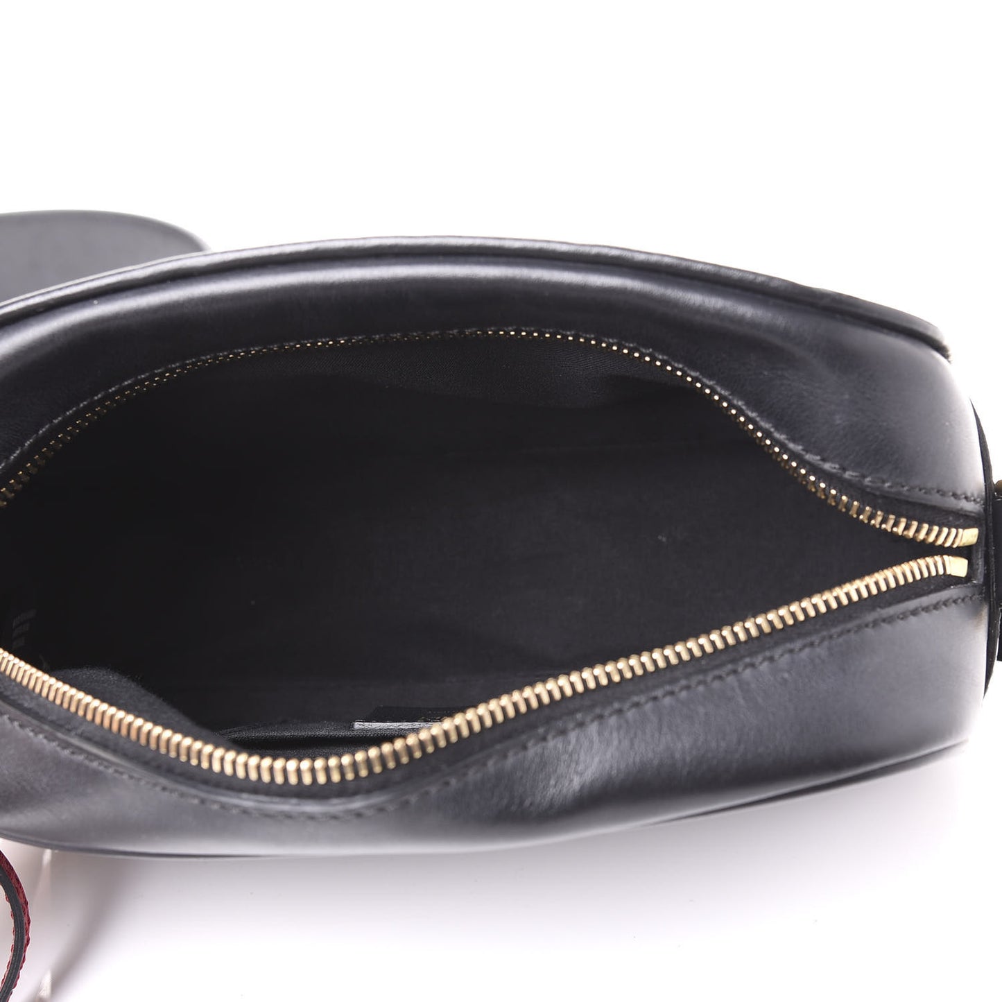 Vitello Century F is Fendi Bi-Color FF 1974 Embossed Camera Case Maya Black