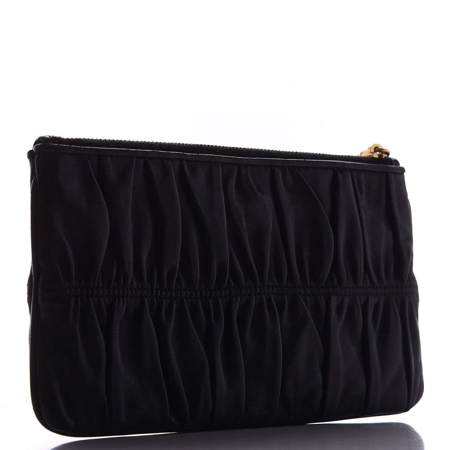 Nappa Gaufre Pouch Black