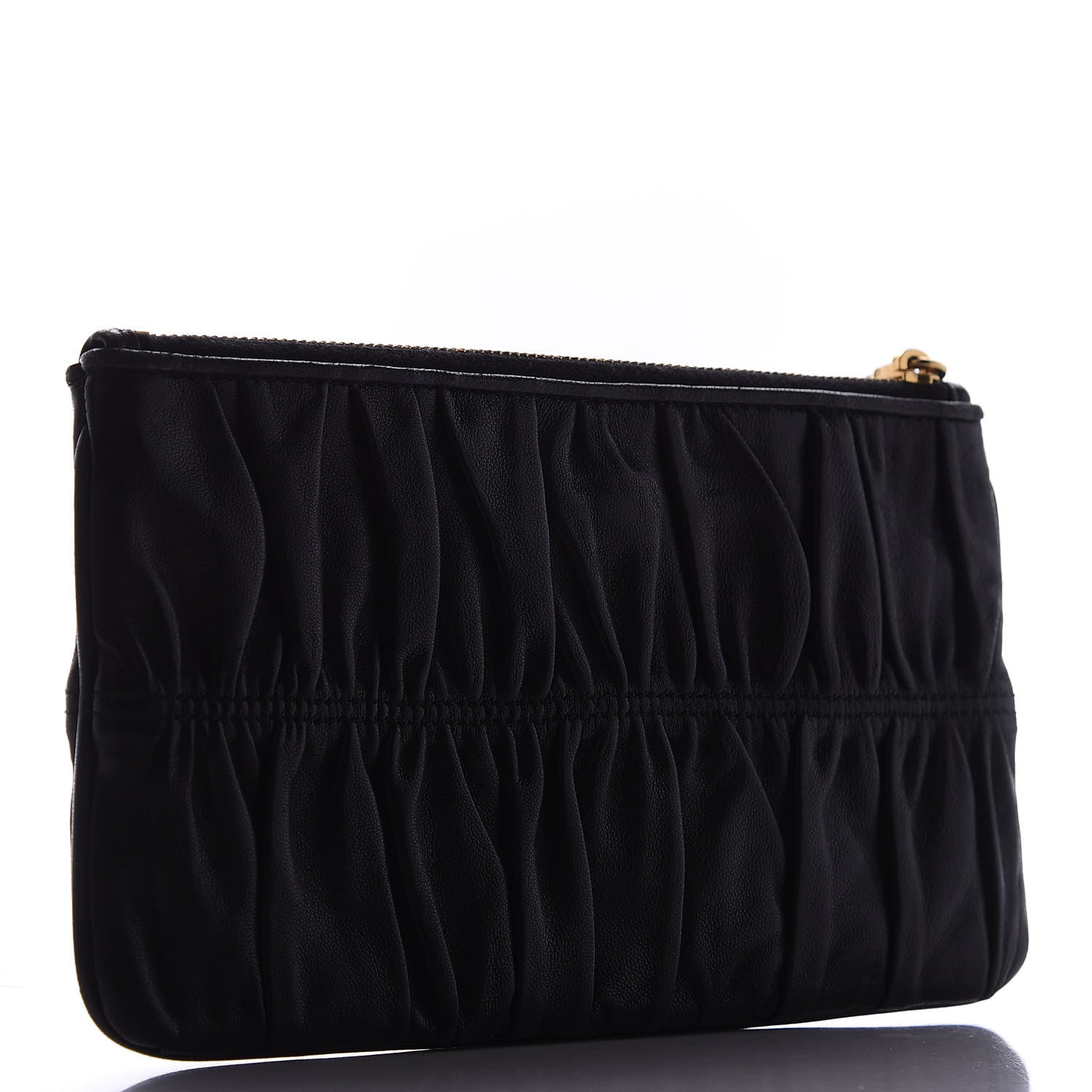 Prada Nappa Gaufre Pouch Black 3 of 11