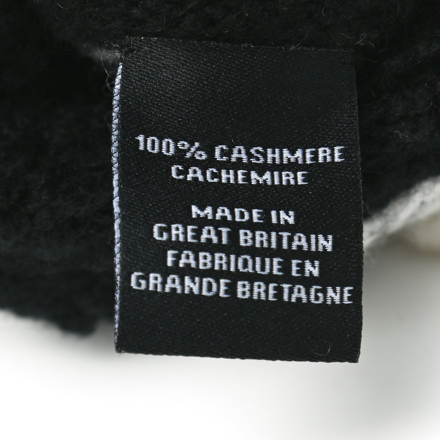 Cashmere Camellia CC Gloves White Black