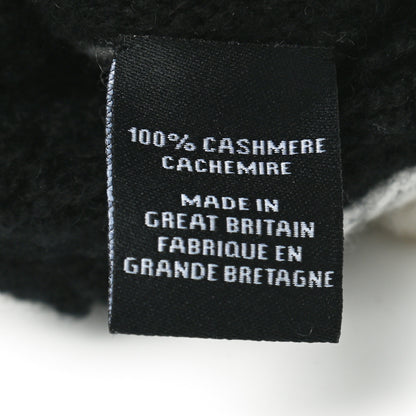 Chanel Cashmere Camellia CC Gloves White Black 3 of 3