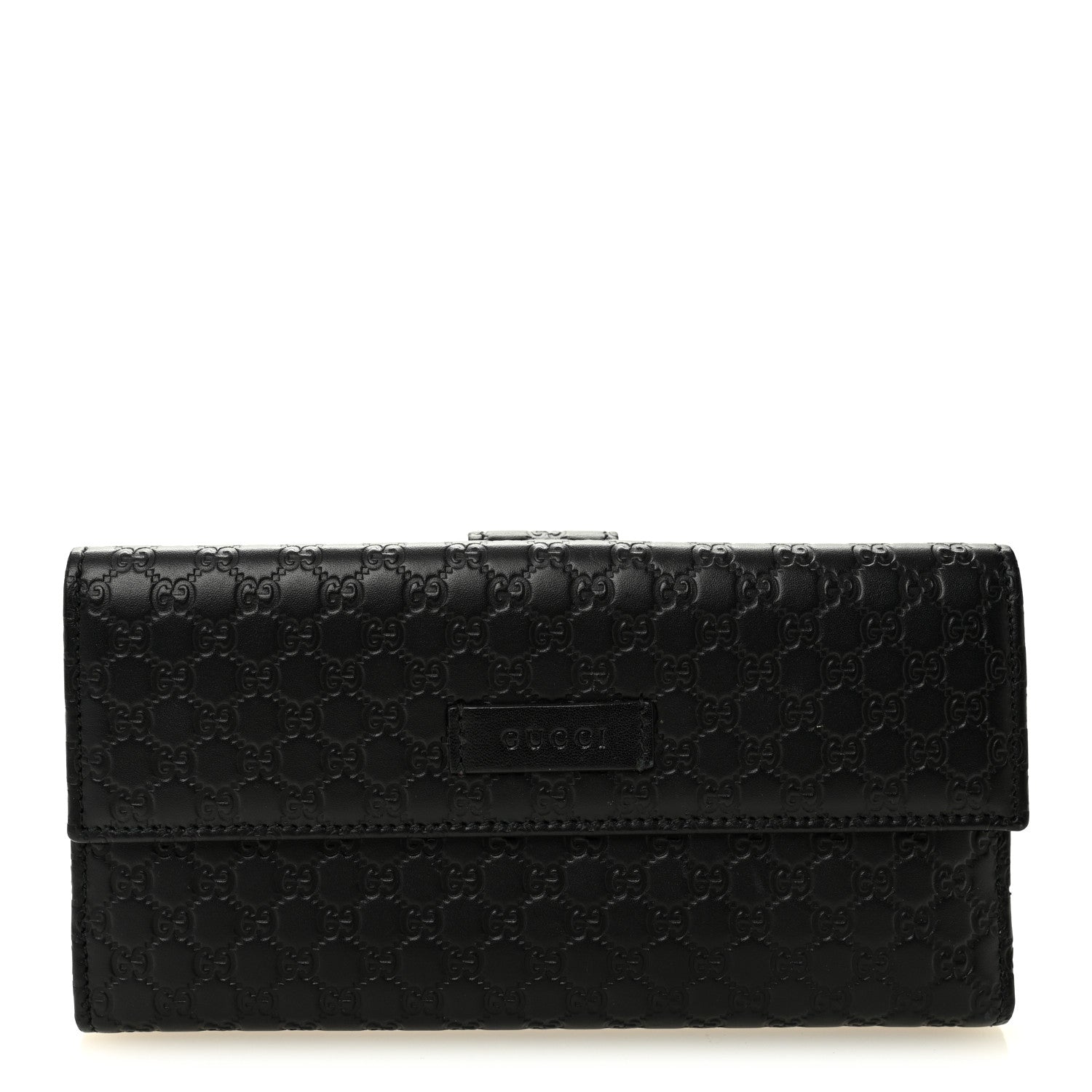 Gucci Microguccissima Continental Flap Wallet Black 1 of 7