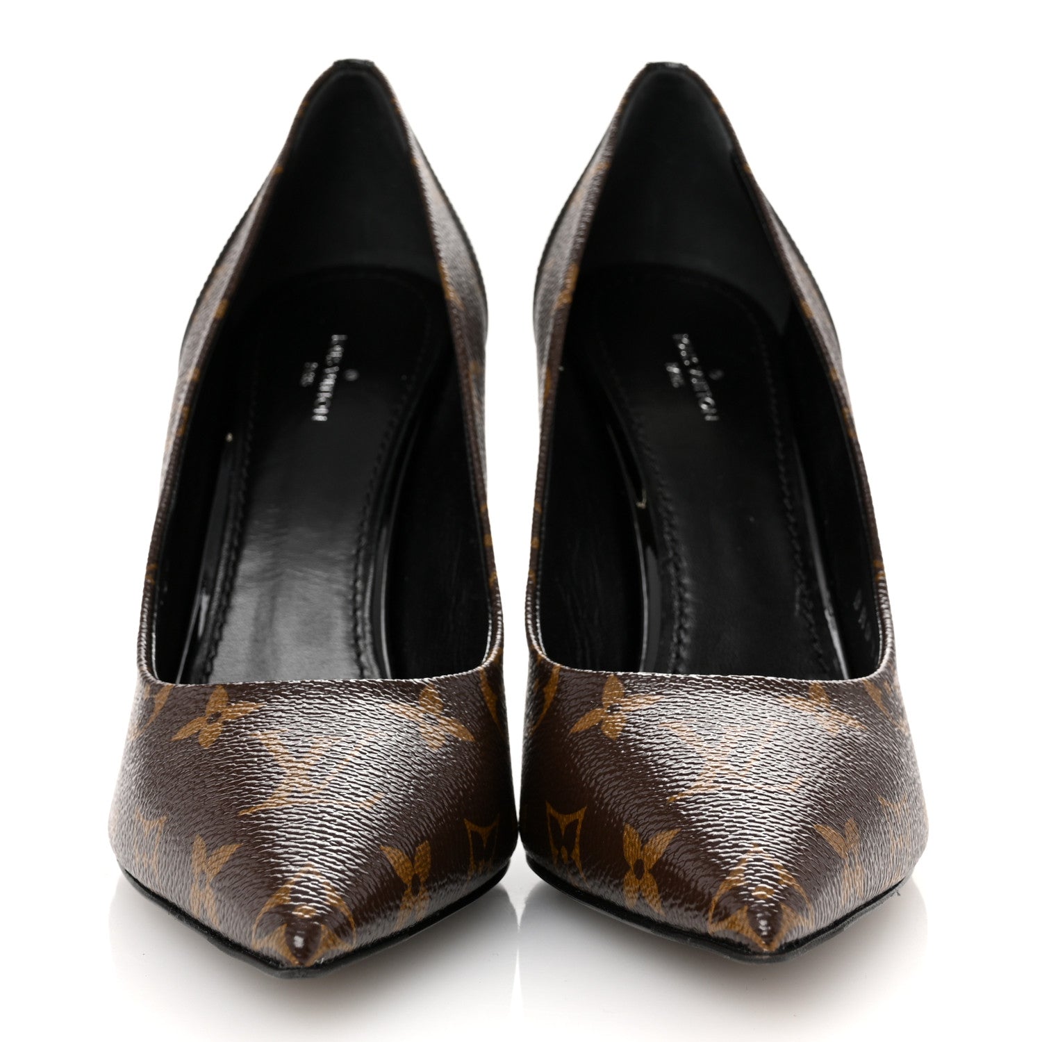 Louis Vuitton Monogram Cherie Pumps 40 Black 3 of 11