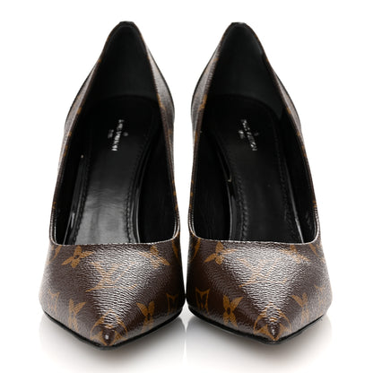 Louis Vuitton Monogram Cherie Pumps 40 Black 3 of 11