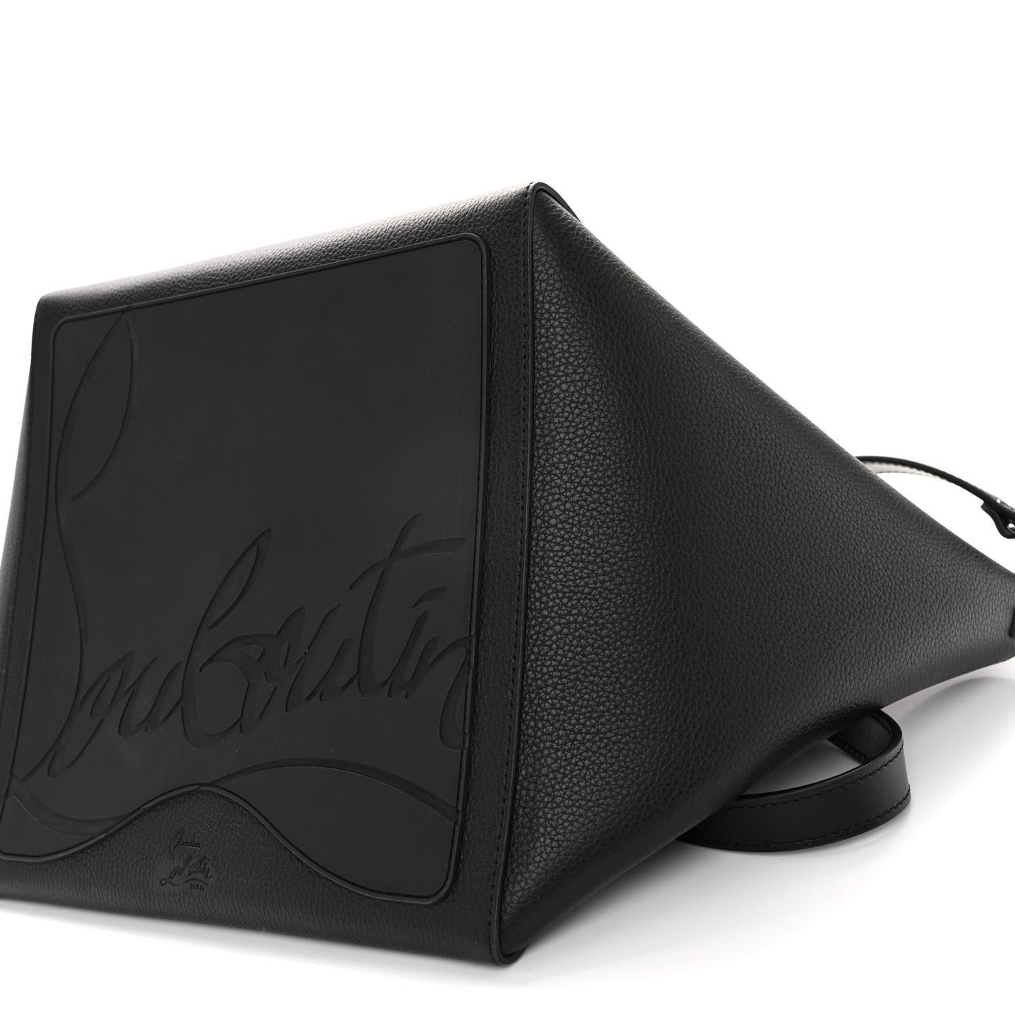 Calfskin Empire Spike Studded Small Cabachic Tote Black
