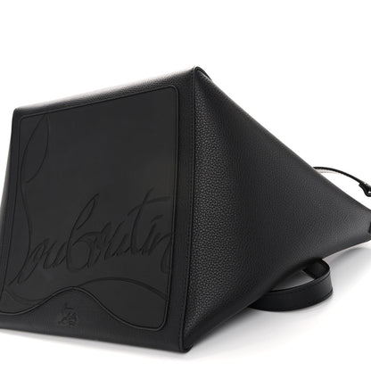 Christian Louboutin Calfskin Empire Spike Studded Small Cabachic Tote Black 9 of 9