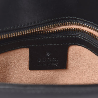 Gucci Calfskin Matelasse Small GG Marmont Shoulder Bag Black 6 of 10