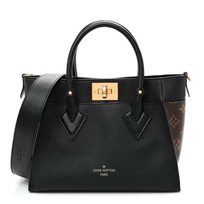 Louis Vuitton Calfskin Monogram On My Side PM Black 1 of 9