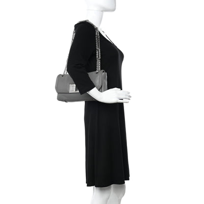 Chanel Grained Calfskin Mademoiselle Lock Bijoux Chain Flap Grey 2 of 10