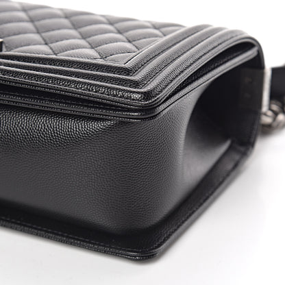 Chanel Caviar Quilted Medium Boy Flap Black 6 of 10