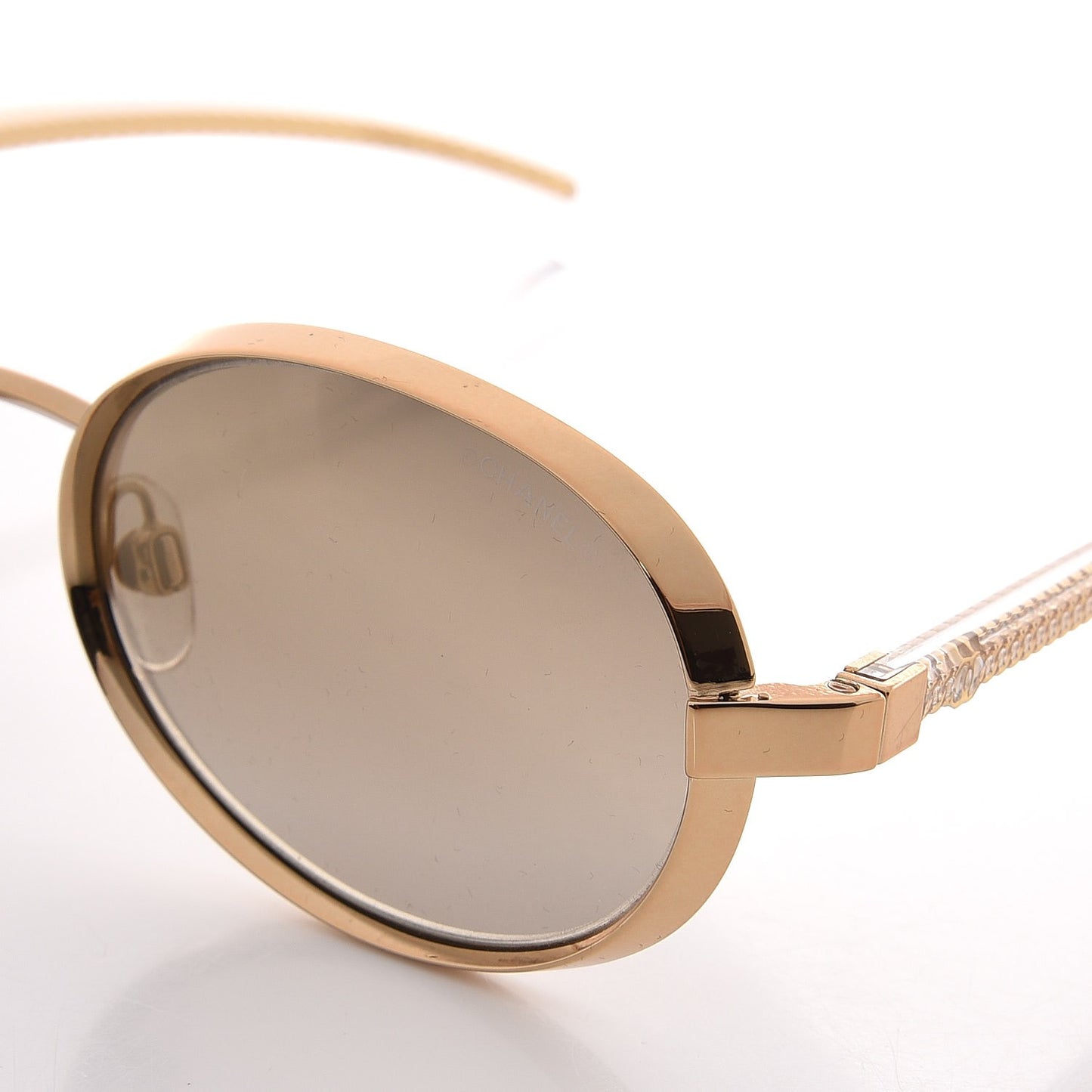 Signature Oval Sunglasses L7602 Gold