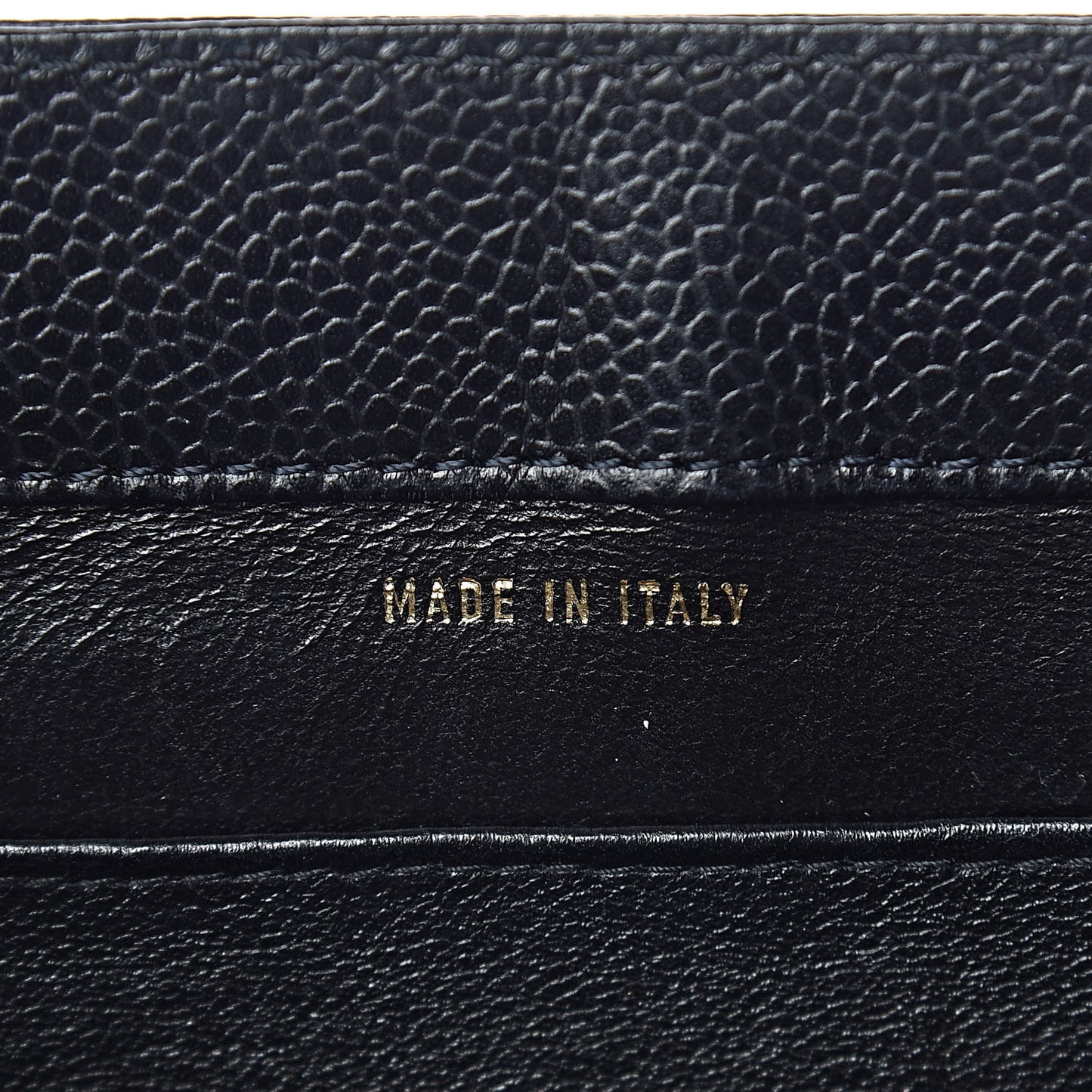 Caviar Top Handle Flap Black