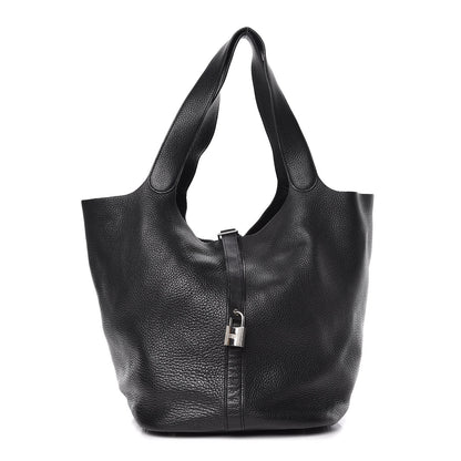 Hermes Taurillon Clemence Picotin Lock TGM Black 1 of 9