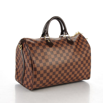 Louis Vuitton Damier Ebene Speedy Bandouliere 35 3 of 10