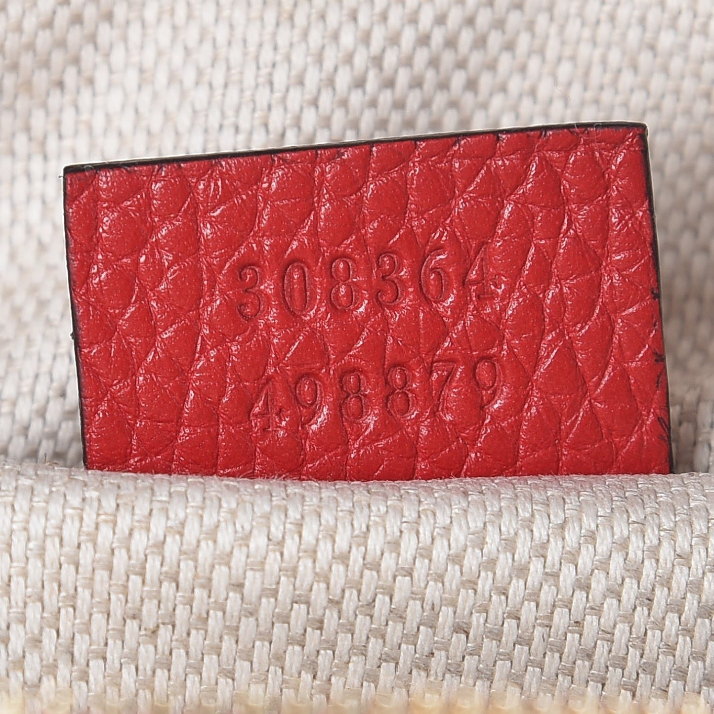 Pebbled Calfskin Small Soho Disco Bag Vibrant Red