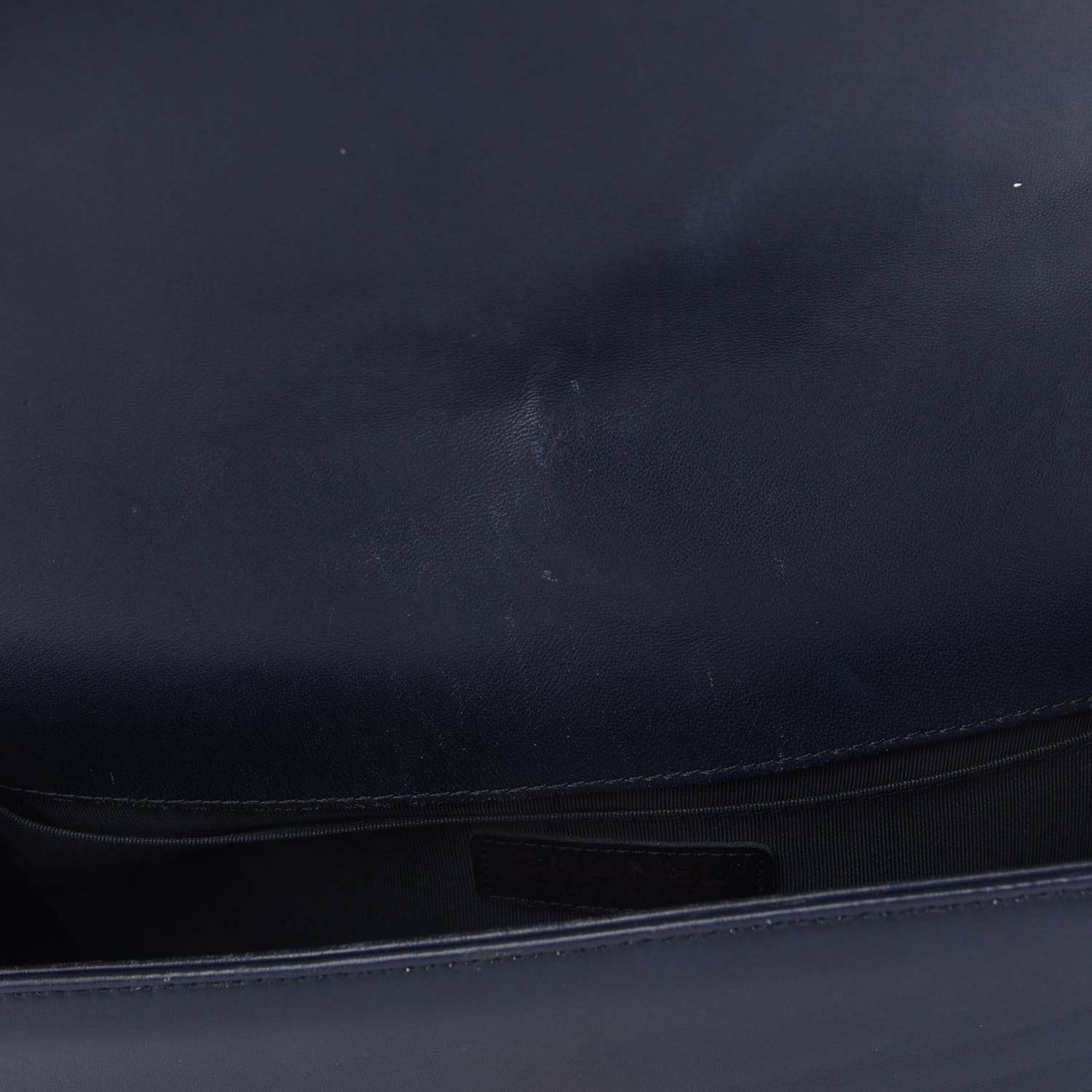 Chanel Lambskin Quilted Medium Boy Flap Dark Navy 11 of 11