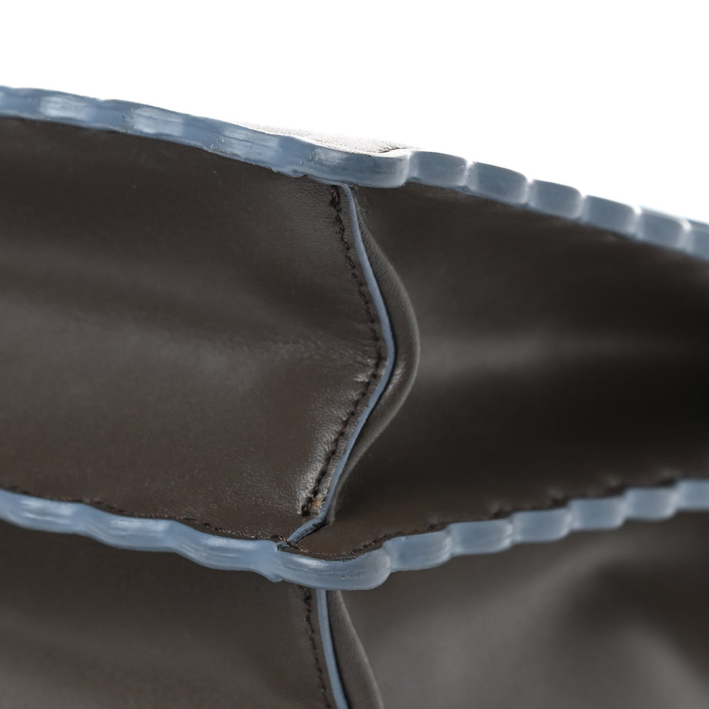 Vitello Liberty Scalloped Studded Kan I Shoulder Bag Carbone