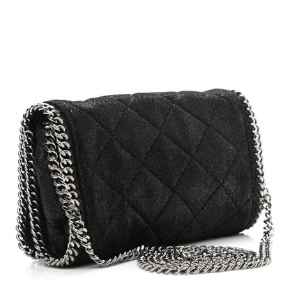 Stella McCartney Shaggy Deer Quilted Falabella Crossbody Bag Black 3 of 11