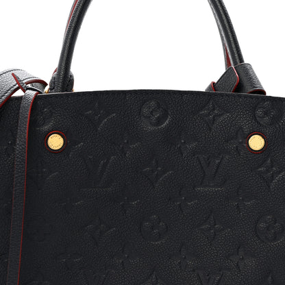 Louis Vuitton Empreinte Montaigne MM Marine Rouge 9 of 15