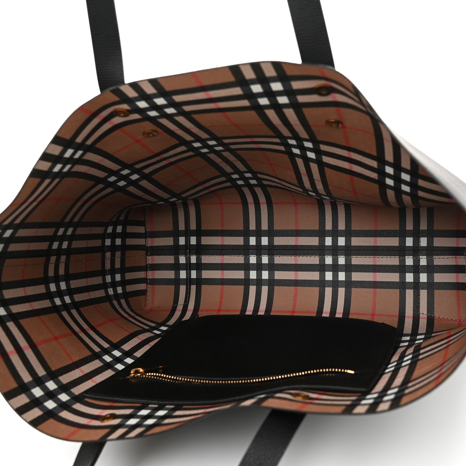 Burberry Calfskin Embossed Crest Medium Tote Black 5 of 9