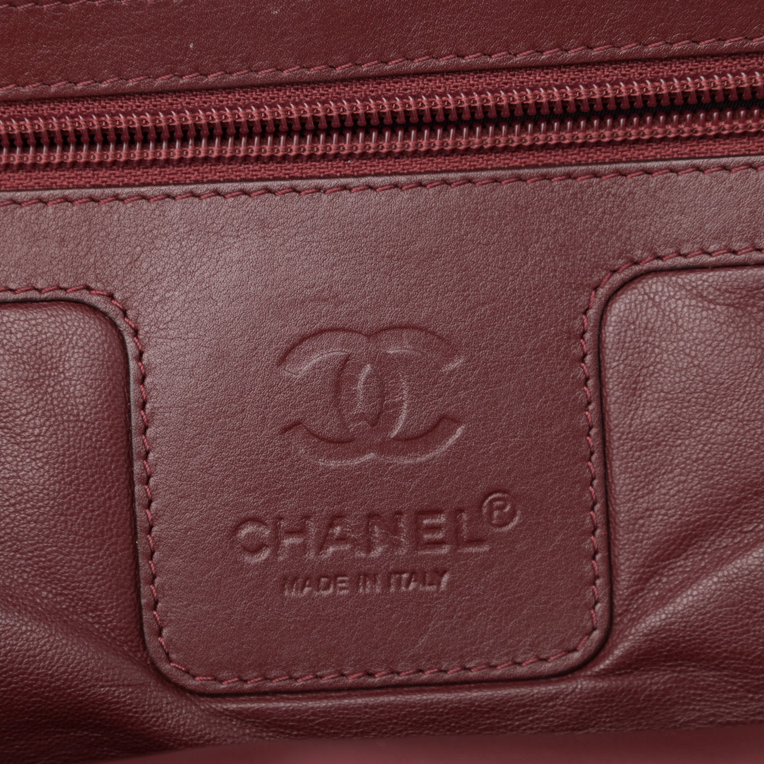 Chanel Nylon Quilted Coco Cocoon Medium Reversible Tote Black Red 5 of 17