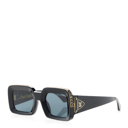 Louis Vuitton X NIGO Acetate 1.1 Zillionaires Sunglasses Z1591W Black 1 of 8