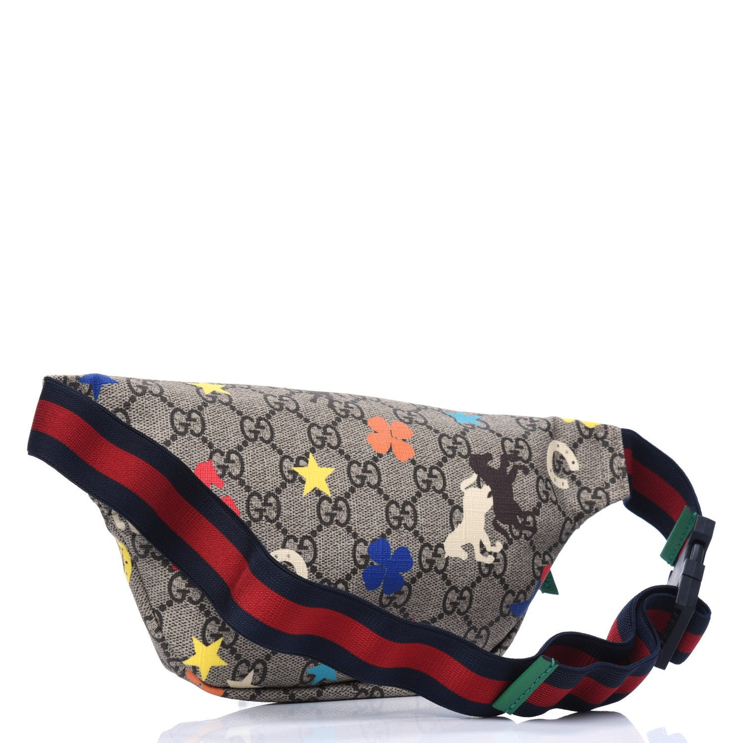 GG Supreme Monogram Ranch Childrens Belt Bag Multicolor
