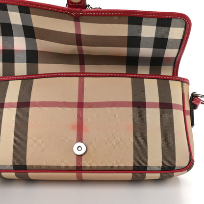 Burberry House Check Buckle Shoulder Bag Red 13 of 13