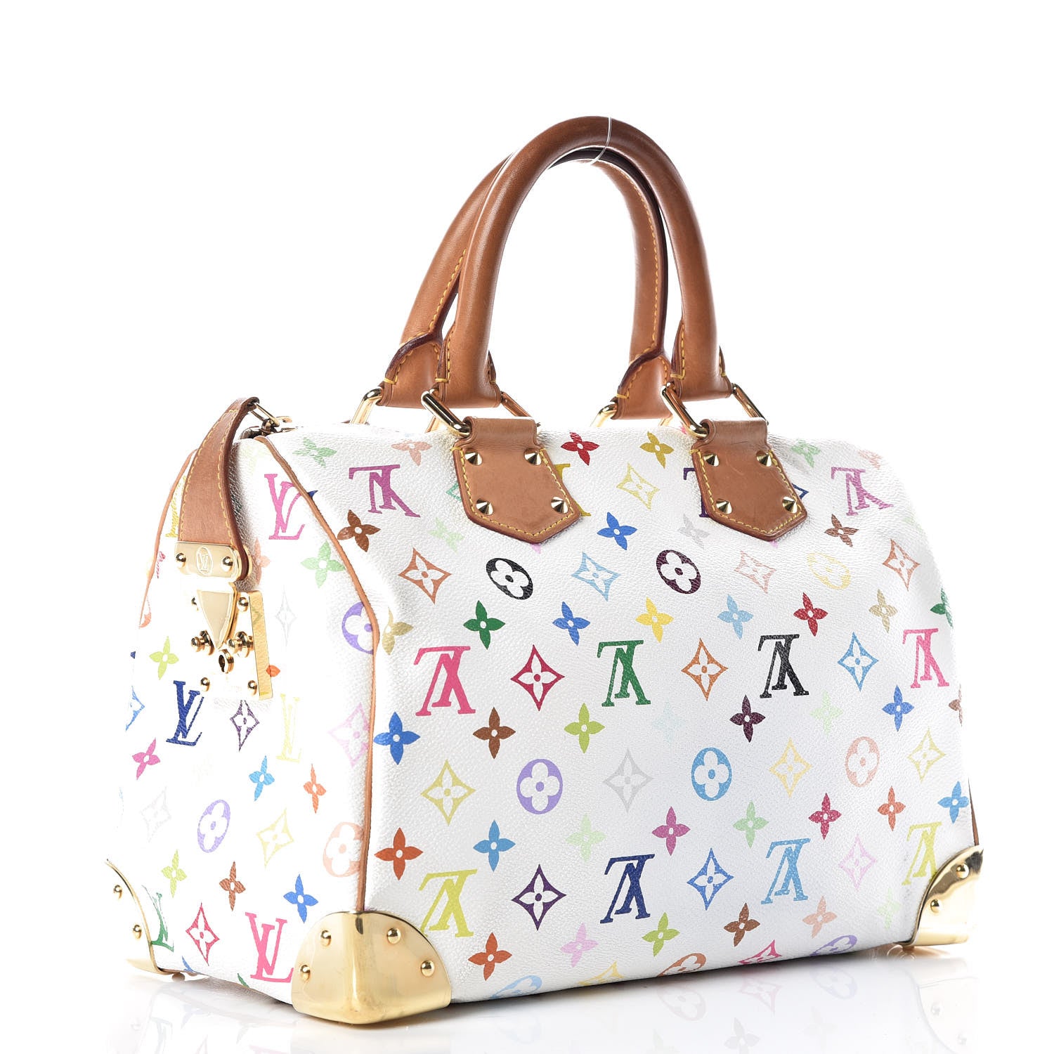 Louis Vuitton Monogram Multicolor Speedy 30 White 3 of 26