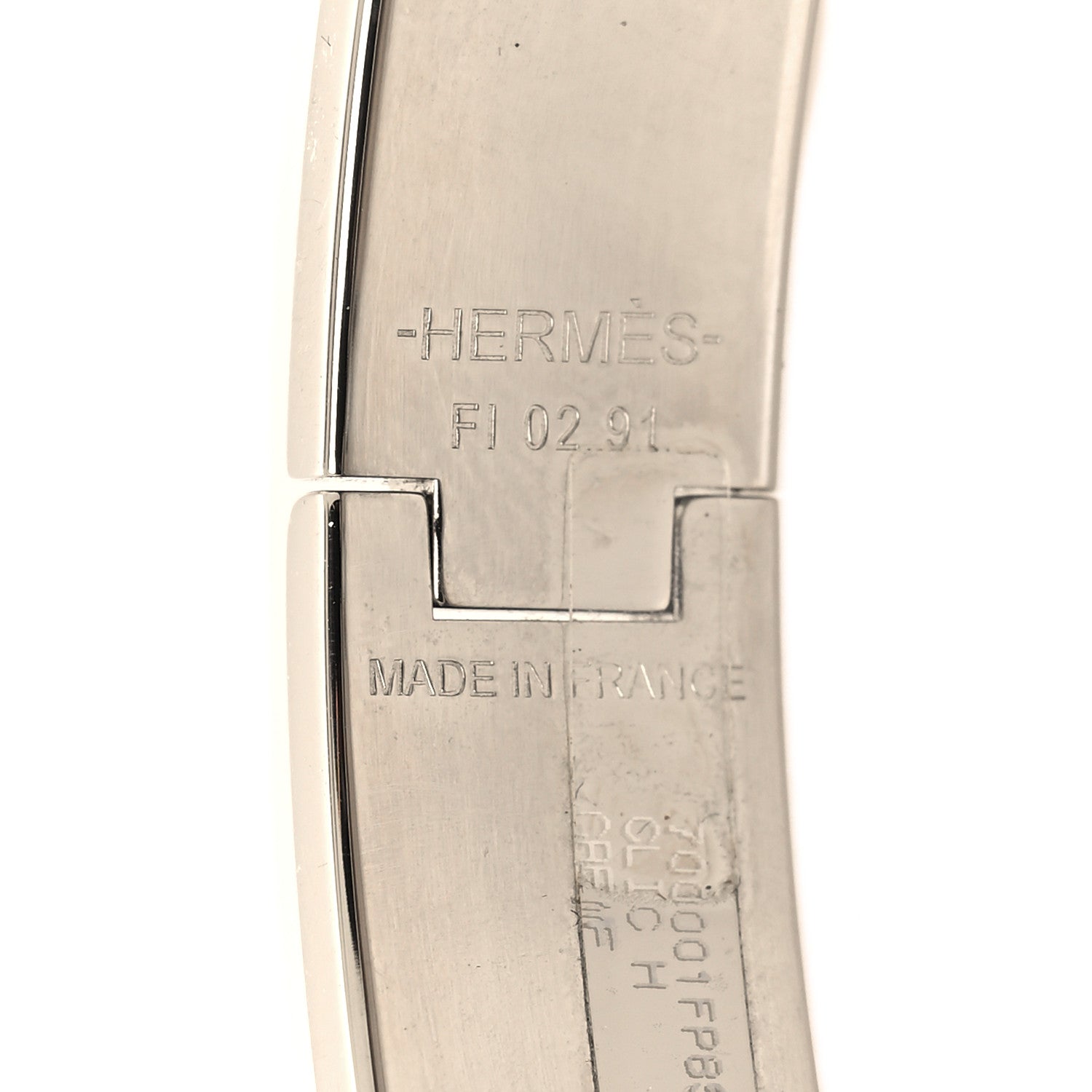 Hermes Enamel Narrow Clic Clac H Bracelet PM Creme 4 of 5