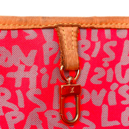 Louis Vuitton Monogram Graffiti Neverfull GM Fuchsia 10 of 19